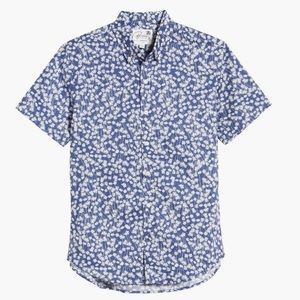 Bonobos Riviera Slim Fit Floral Button Down Short Sleeve Shirt Size L